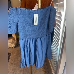 Impressions Boutique off the shoulder cinched romper